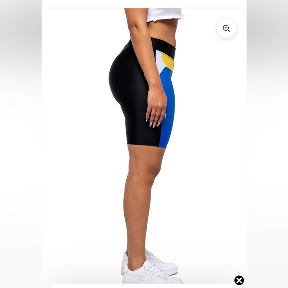 Filthy Wealth Motorsports Blue, Black, Yellow color block Bike Athletic Shorts L - Picture 3 of 9